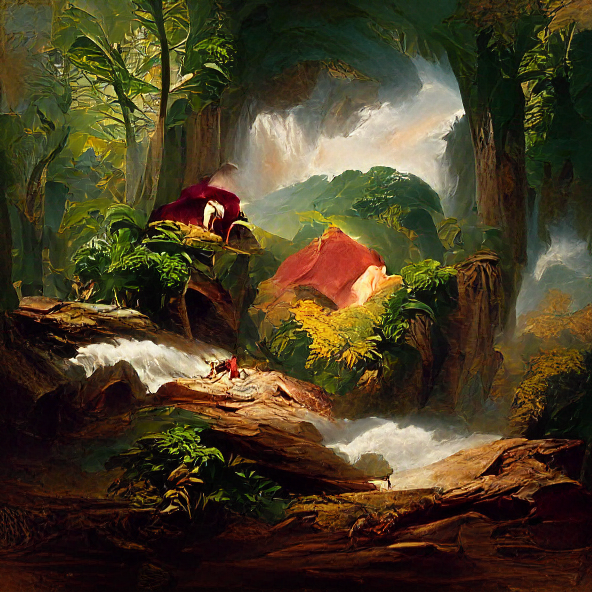 The Forest Influenced by Thomas Cole